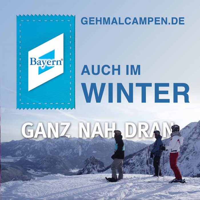 Bayerntourismus Wintercamping in Bayern
